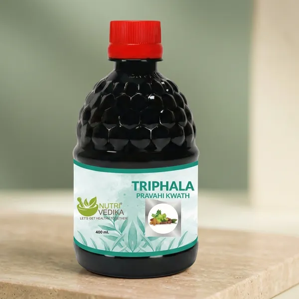 Nutri_Vedika_Triphala_Pravahi_Kwath_Haritaki_&_Amla_Digestive_Liquid_400Ml