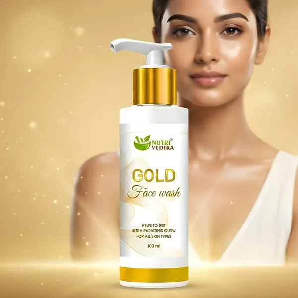Nutri_Vedika_Gold_Saffron_&_Aloe_Vera_Radiance_Face_Wash_100Ml