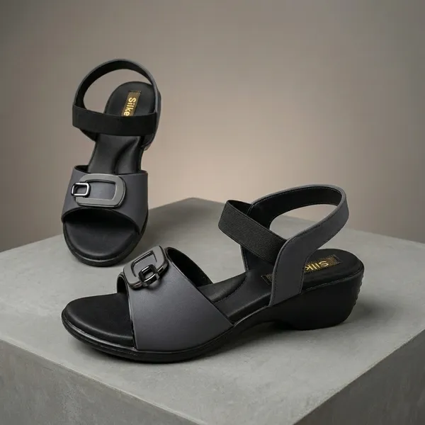 Grey_Pvc_Ankle_Strap_Low_Wedge_Sandals_For_Women