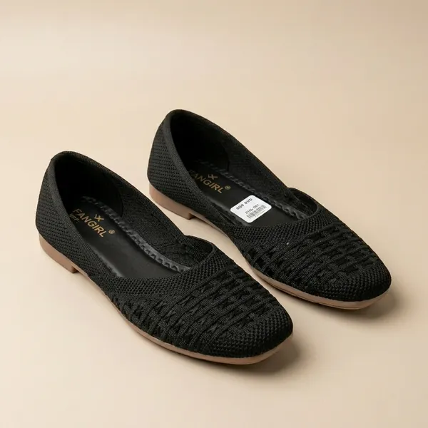 Black_Woven_Rexine_Slip-On_Flats_For_Women
