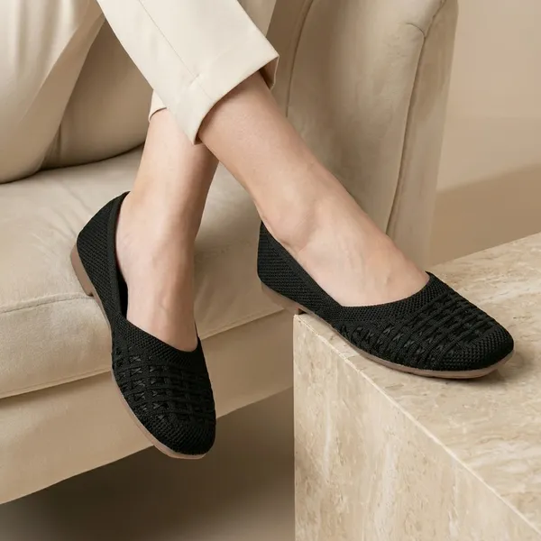 Black_Woven_Rexine_Slip-On_Flats_For_Women