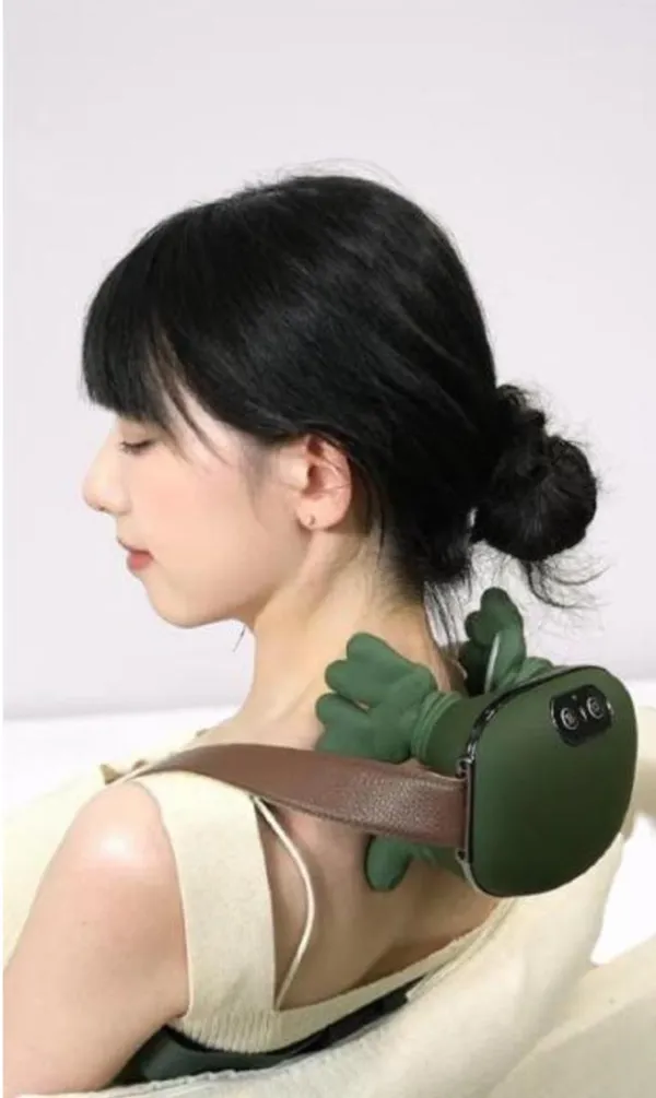 Frog_Design_Neck_And_Shoulder_Massager_With_Red_Light_Therapy_-_Rechargeable_Portable_Body_Massager
