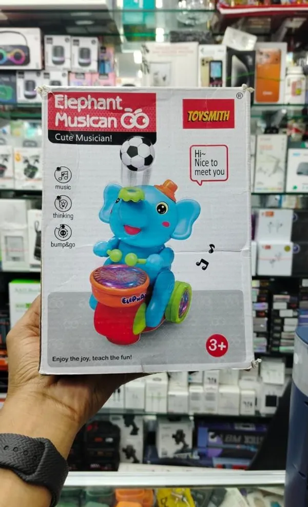 Musical_Bump_&_Go_Elephant_Toy_With_Drum