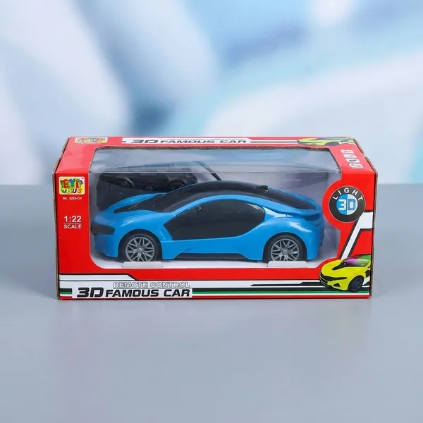 3D_Remote_Control_Rechargeable_Toy_Car_-_Blue_And_Black
