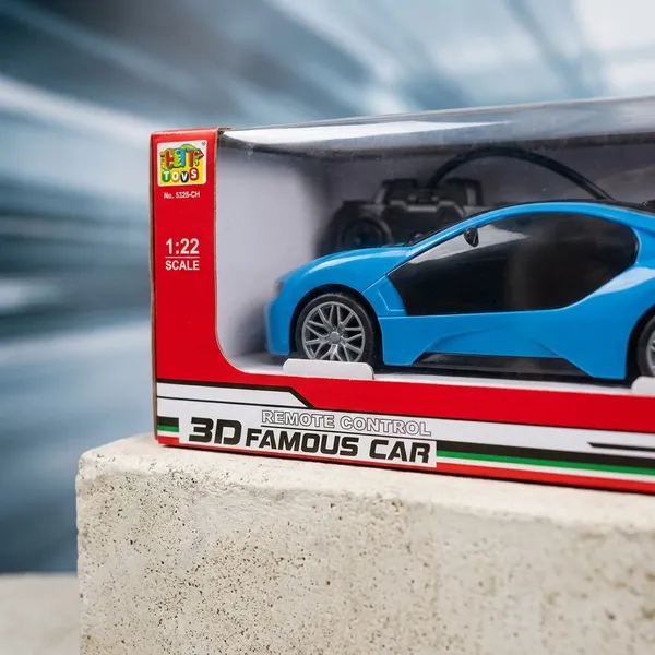 3D_Remote_Control_Rechargeable_Toy_Car_-_Blue_And_Black