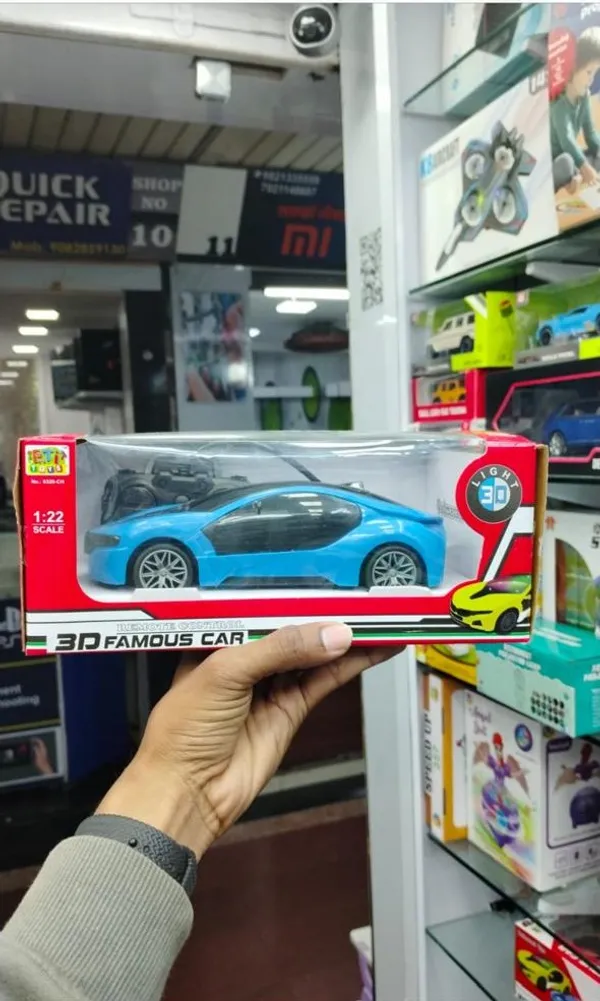 3D_Remote_Control_Rechargeable_Toy_Car_-_Blue_And_Black