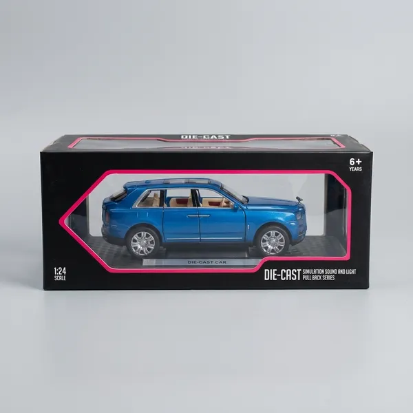 Die-Cast_Pull_Back_Car_With_Sound_And_Light_-_Blue_Suv_Toy_Car