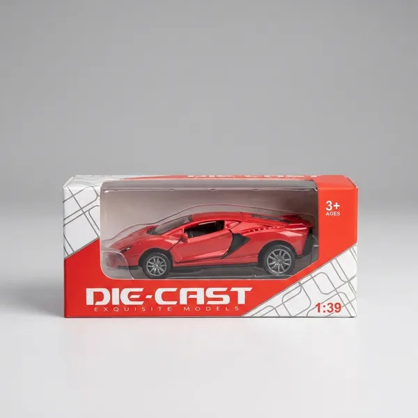 Die-Cast_Model_Car_1:39_Scale_-_Red_Sports_Car
