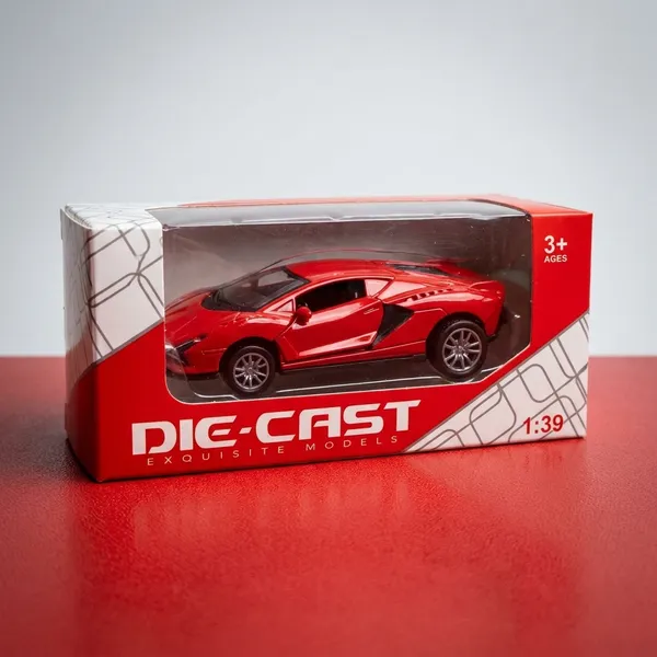 Die-Cast_Model_Car_1:39_Scale_-_Red_Sports_Car