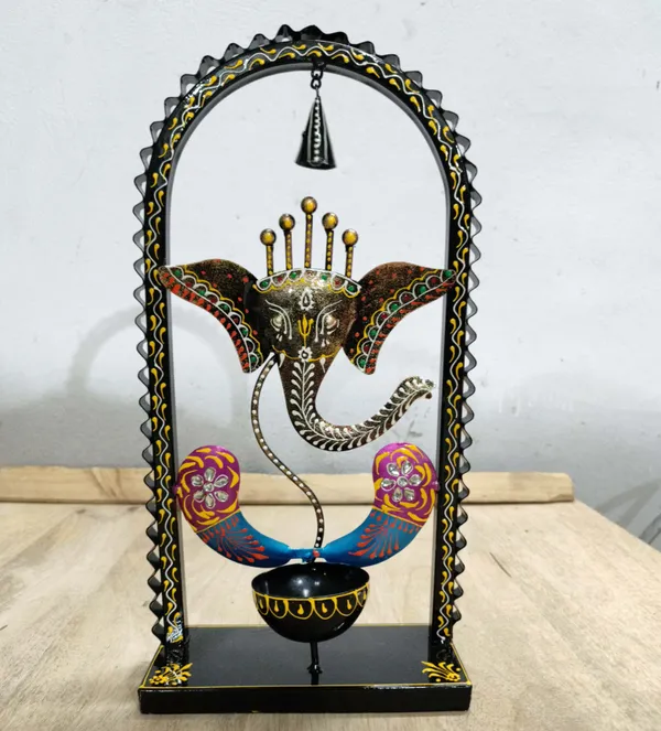 Decorative_Metal_Ganesha_Showpiece_With_Arch_Frame