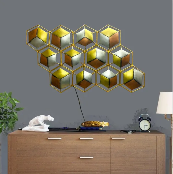 Geometric_Metal_Wall_Art_With_Gold_And_Silver_Mirror_Panels