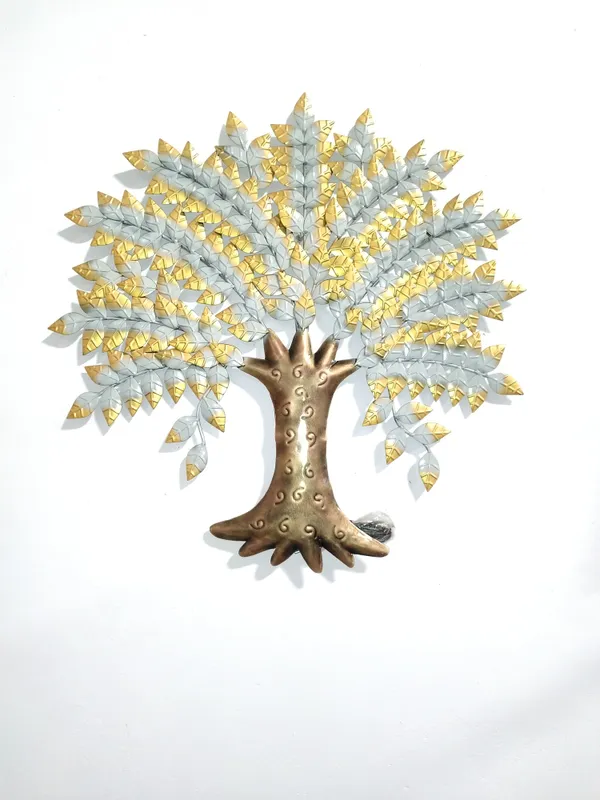 Decorative_Metal_Tree_Wall_Art_With_Gold_And_Silver_Leaves