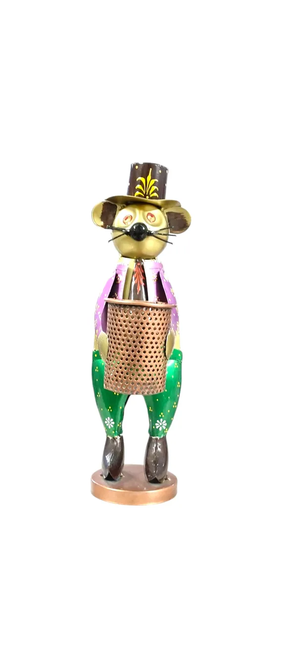 Decorative_Metal_Mouse_Figurine_With_Top_Hat_And_Floral_Pants