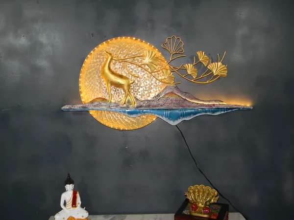 Decorative_Metal_Wall_Art_-_Fish_With_Ginkgo_Leaves_And_Buddha