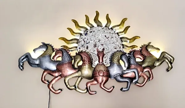 Decorative_Metal_Wall_Art_-_Sun_And_Horses_Design