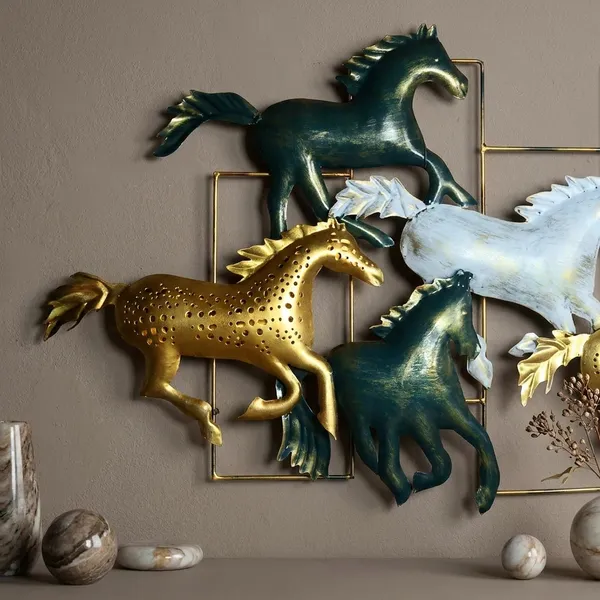 Metal_Horse_Wall_Decor_-_Galloping_Horses_3D_Art_Sculpture