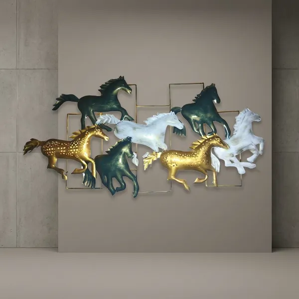 Metal_Horse_Wall_Decor_-_Galloping_Horses_3D_Art_Sculpture