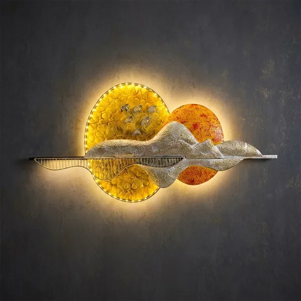 Decorative_Citrus_Fruit_Wall_Art_With_Wavy_Mirror_Design