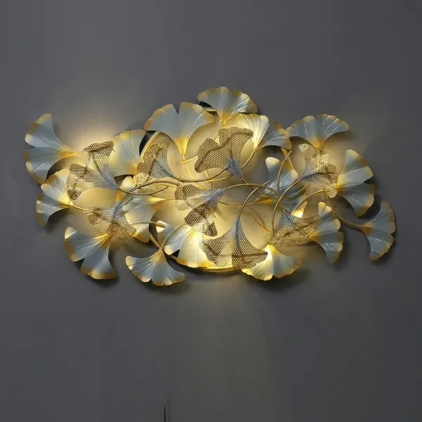 Illuminated_Metal_Ginkgo_Leaf_Wall_Art_With_Led_Backlighting_-_Golden_Brass_Finish