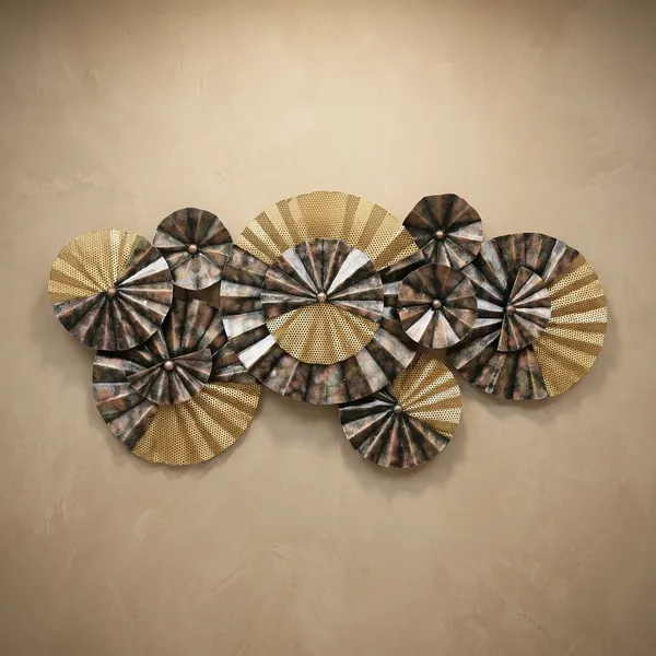Multi-Circle_Metal_Wall_Art_Décor_With_Gold_And_Mother_Of_Pearl_Finish