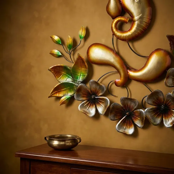 Ganesha_Metal_Wall_Art_With_Floral_Design_-_Golden_Finish_Home_Decor