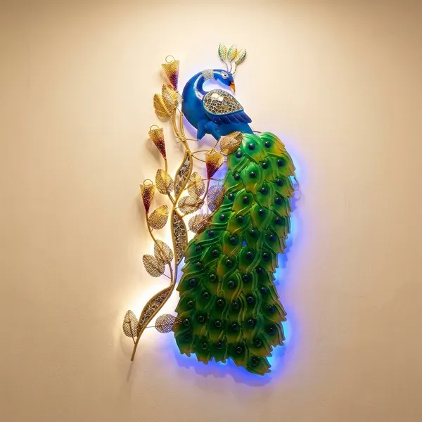 Decorative_Led_Peacock_Wall_Art_With_Metallic_Finish