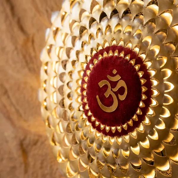 Handcrafted_Decorative_Om_Wall_Hanging_With_Led_Lights_-_Golden_And_Cream