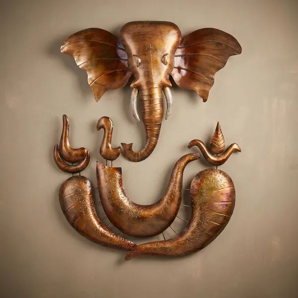 Handcrafted_Metal_Wall_Art_-_Lord_Ganesha_With_Elephant_Head_Design