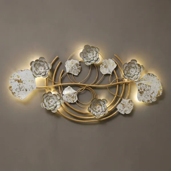 Golden_Floral_Metal_Wall_Art_With_Led_Backlight_-_Modern_3D_Wall_Decor