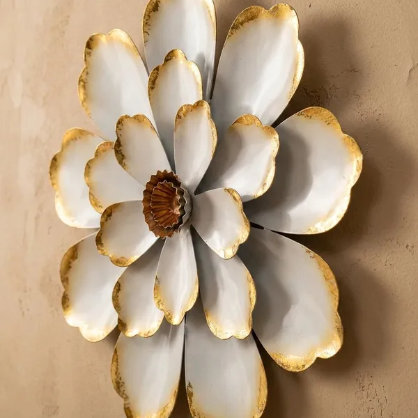 Decorative_Metal_Flower_Wall_Art_-_White_&_Gold_Layered_Floral_Design