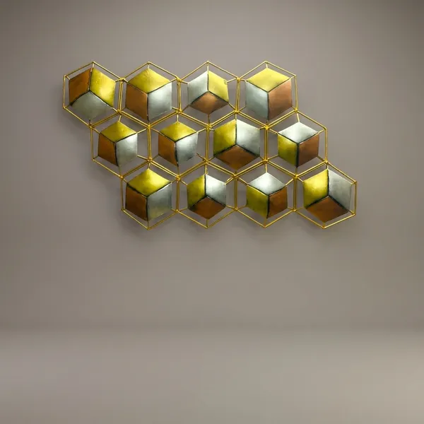 Geometric_Metal_Wall_Art_With_Gold_And_Silver_Mirror_Panels