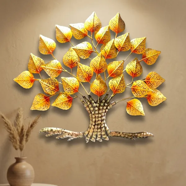 Decorative_Golden_Tree_Wall_Art_With_Led_Stand
