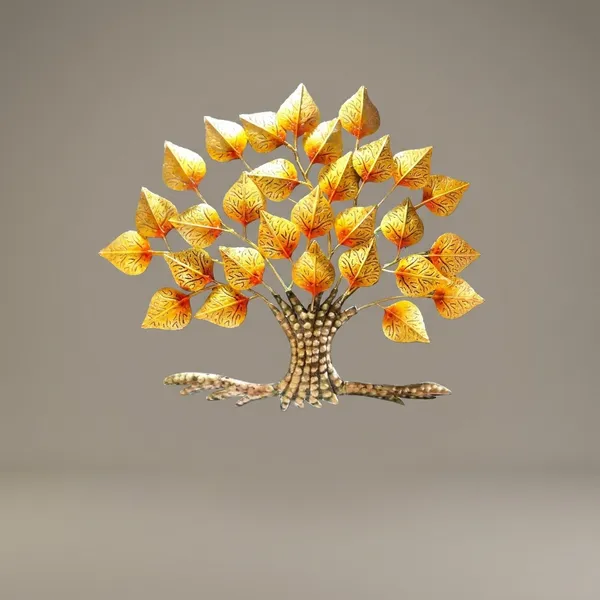 Decorative_Golden_Tree_Wall_Art_With_Led_Stand