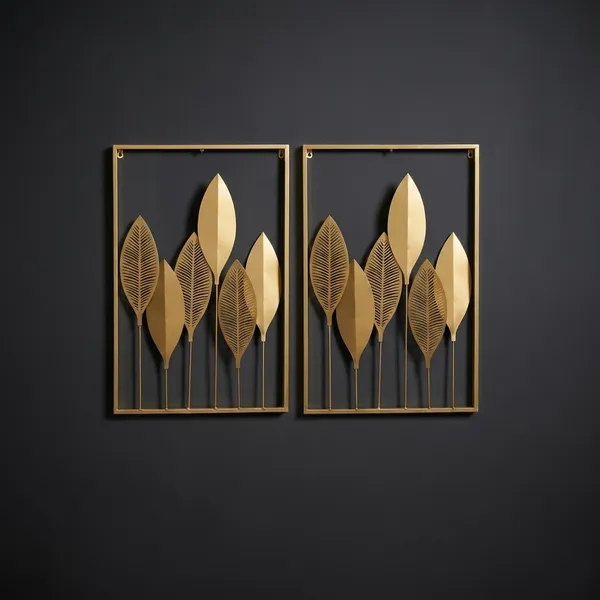 Golden_Leaf_Metal_Wall_Art_-_Set_Of_2_Decorative_Panels