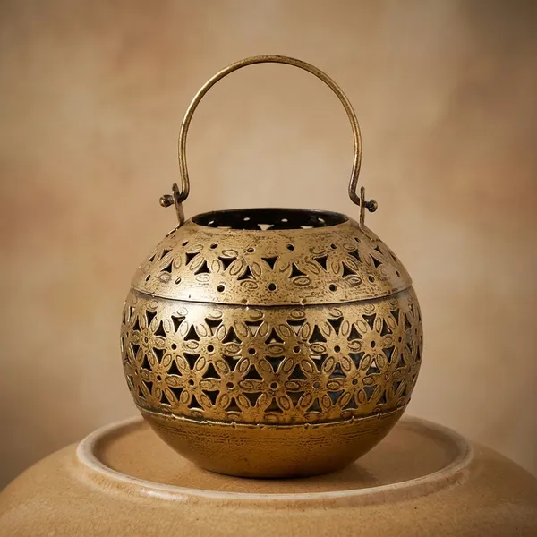 Decorative_Brass_Hanging_Lantern_With_Floral_Cutwork_Design