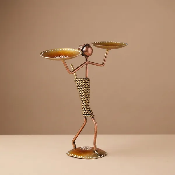 Decorative_Metal_Waiter_Figurine_With_Three_Serving_Trays_-_Antique_Brass_Finish