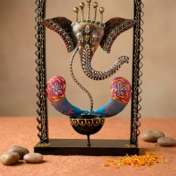 Decorative_Metal_Ganesha_Showpiece_With_Arch_Frame
