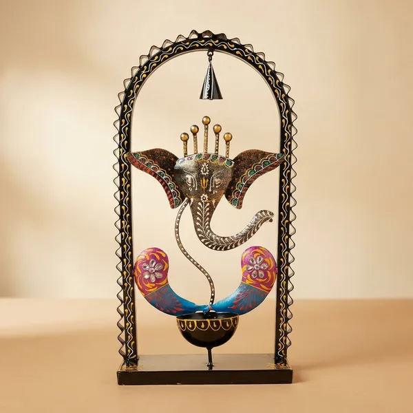 Decorative_Metal_Ganesha_Showpiece_With_Arch_Frame