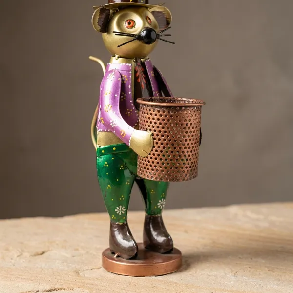Decorative_Metal_Mouse_Figurine_With_Top_Hat_And_Floral_Pants