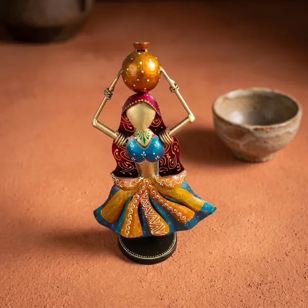 Decorative_Metal_Figurine_-_Woman_Carrying_Pot