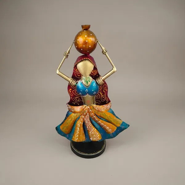 Decorative_Metal_Figurine_-_Woman_Carrying_Pot