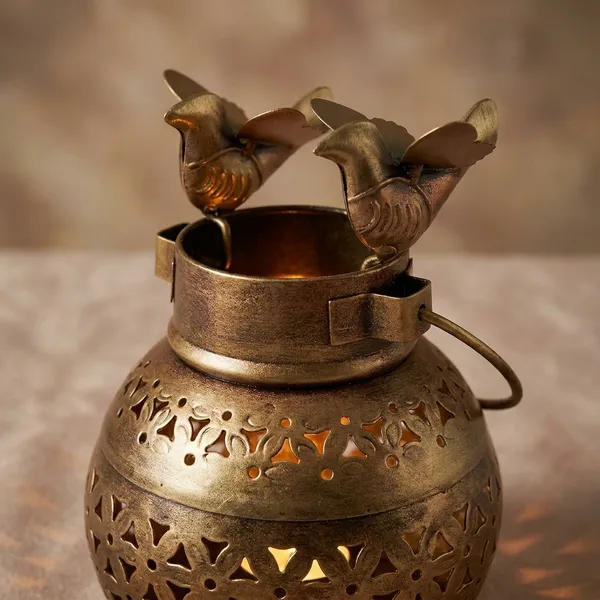 Brass_Decorative_Bird_Lantern_With_Intricate_Cut-Out_Design