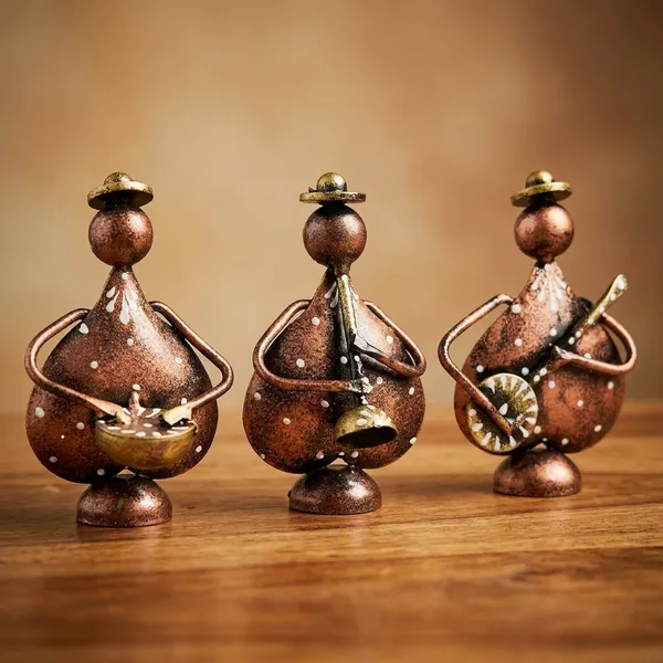 Handcrafted_Decorative_Incense_Holders_Set_Of_3_-_Brown_Copper_Finish