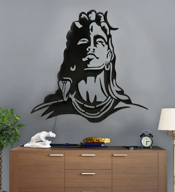 Lord_Shiva_Metal_Wall_Art_-_Black_Silhouette_Design