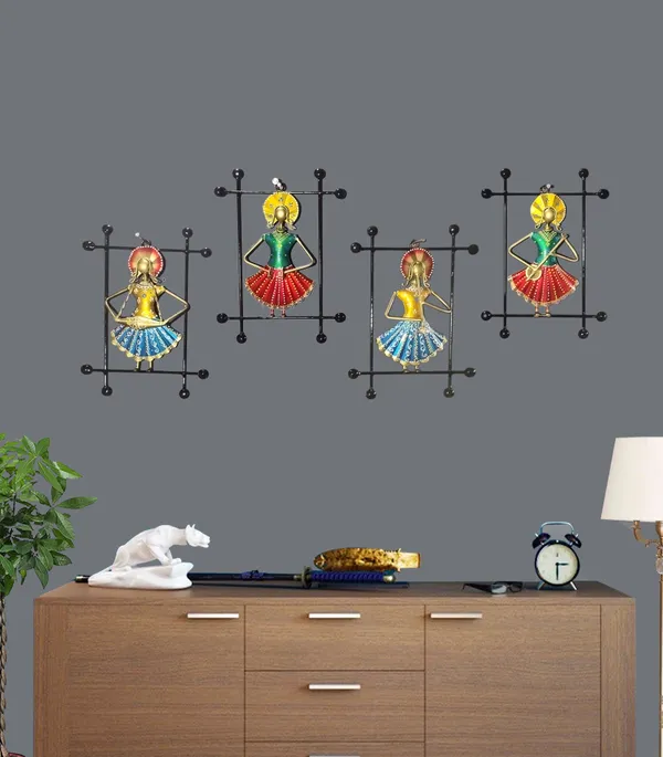 Traditional_Dancing_Lady_Metal_Wall_Art_Decor_Set_(4_Pieces)