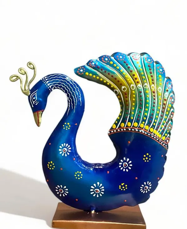 Decorative_Metal_Peacock_Figurine_-_Blue_And_Turquoise_Handcrafted_Showpiece