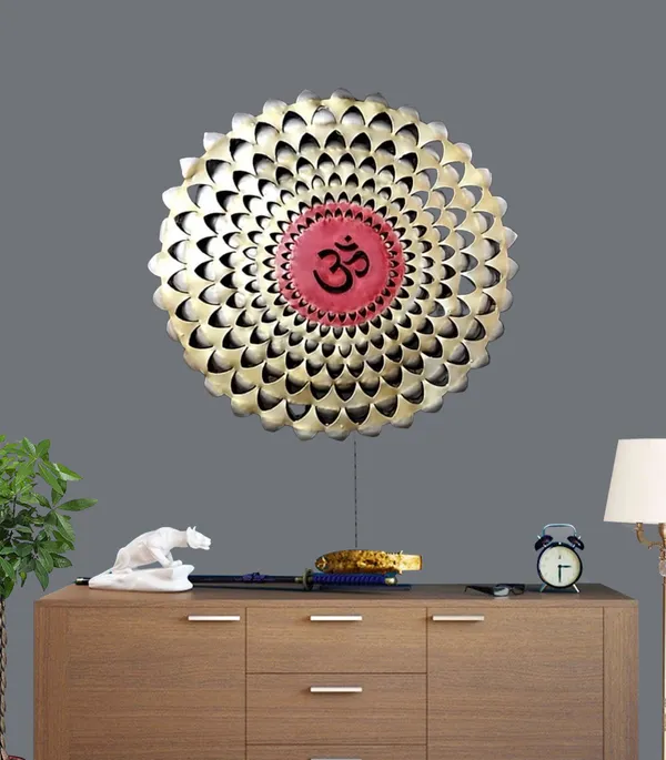 Om_Symbol_Decorative_Wall_Art_-_Gold_&_Pink_Mandala_Design