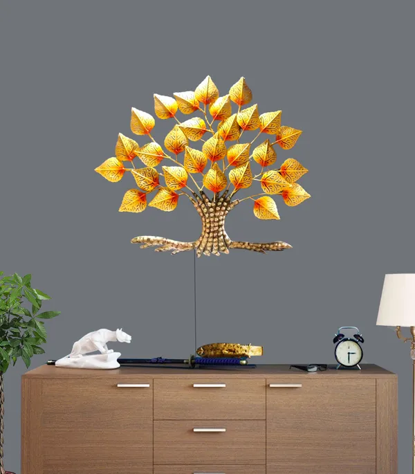 Decorative_Golden_Tree_Wall_Art_With_Led_Stand