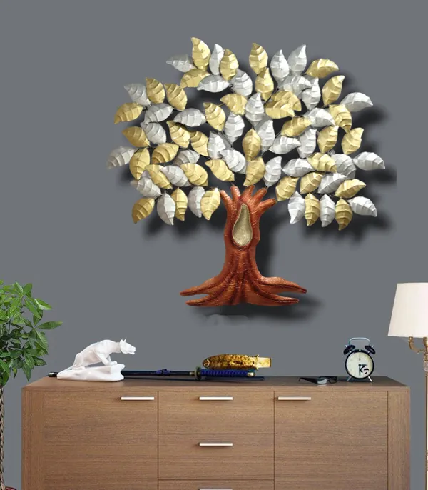 Metallic_Tree_Of_Life_Wall_Art_-_Gold_&_Silver_Leaves