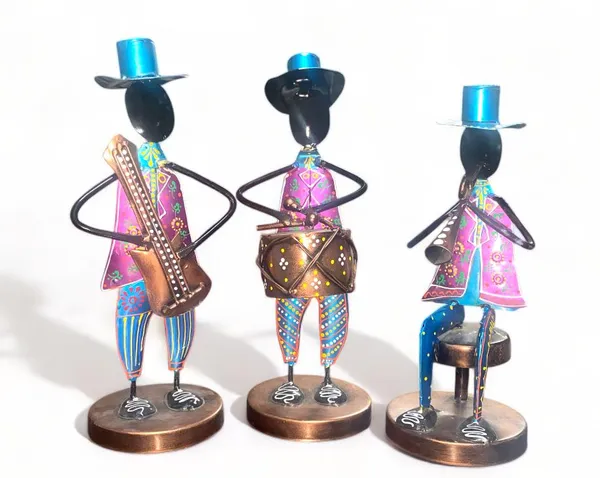 Decorative_Metal_Musician_Figurines_With_Hats_And_Instruments_(Set_Of_3)